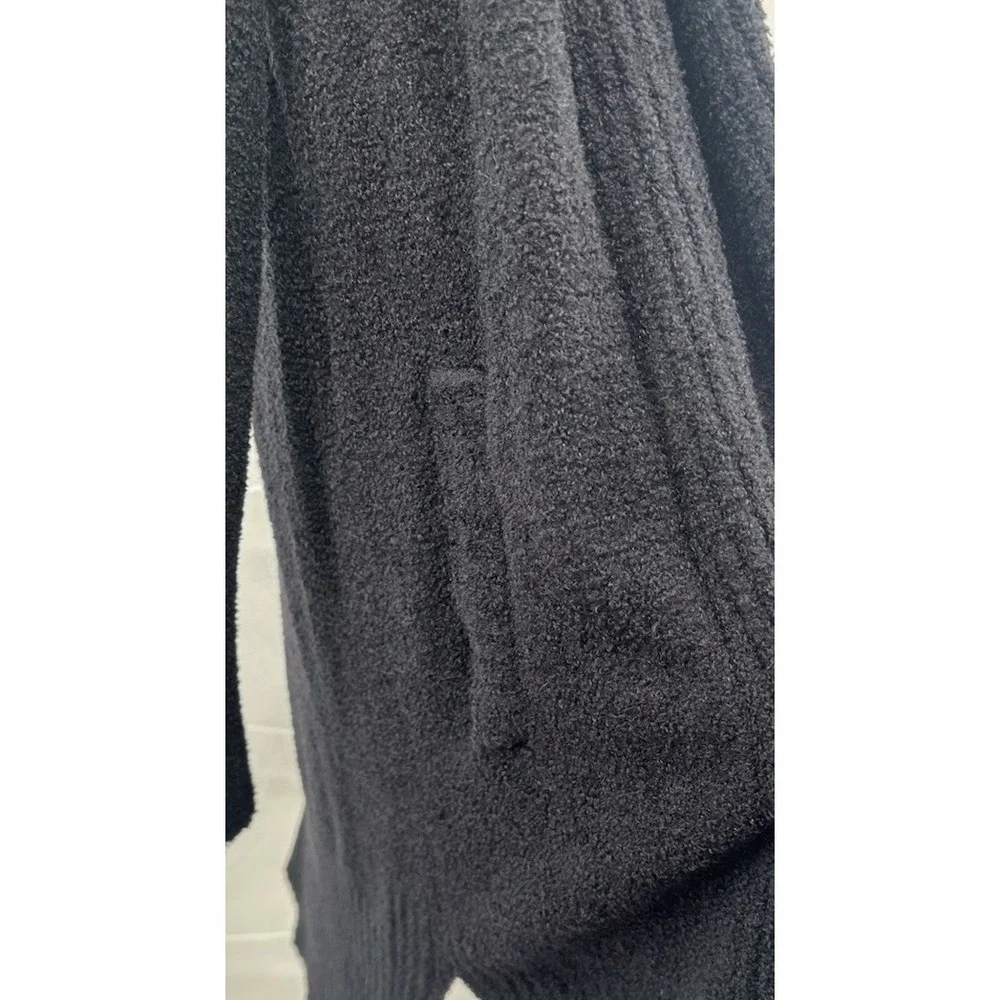Barefoot Dreams Cardigan Women's M‎ Black Cozychic Lite Sweater Pockets Soft